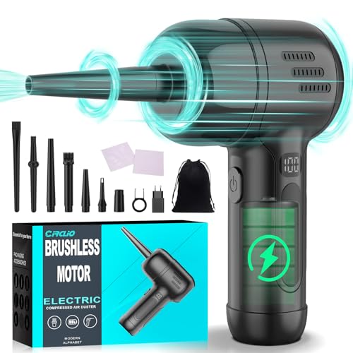 Potente Aria Compressa Spray Elettrico - Fino a 165000 RPM, Batteria da 10400mAh, ULtronics X Aria...