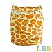 LBB(TM) Baby Resuable Washable Pocket Cloth Diaper With Adjustable Snap,Giraffe