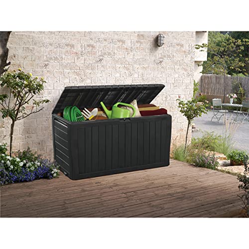 Coffre Keter Marvel Box Anthracite : étanche, verrouillable avec roulettes - 6