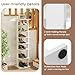 Tangkula 8-Tier Vertical Shoe Rack, Space-Saving Corner Shoe Organizer for 7 Pairs, Narrow Shoe Storage for Entryway, Front Door, or Closet