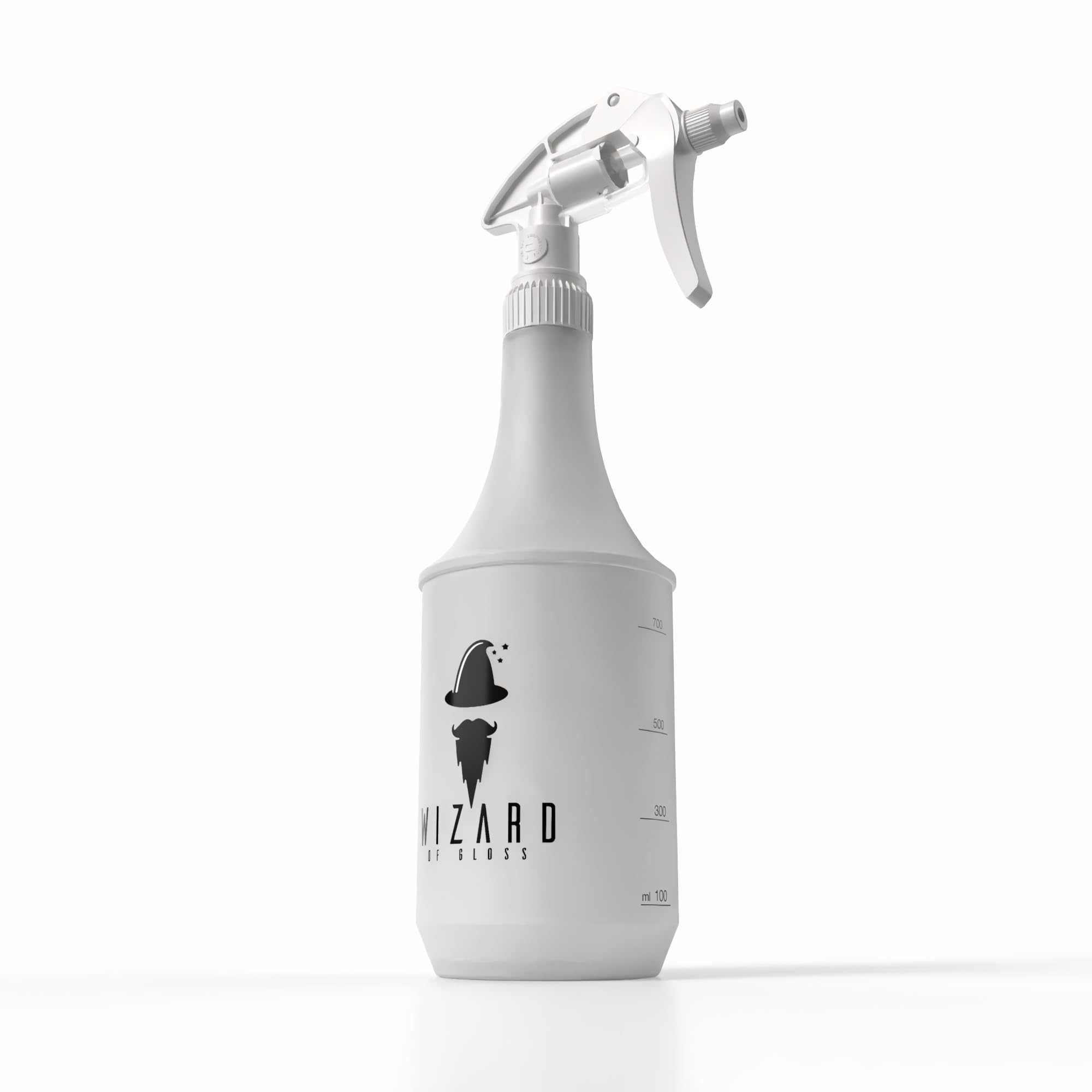 Lot de 10 flacons pulvérisateurs de 1 l à remplir | Résistant aux produits chimiques avec tête de pulvérisation Canyon de qualité supérieure et échelle | Convient pour les détergents
