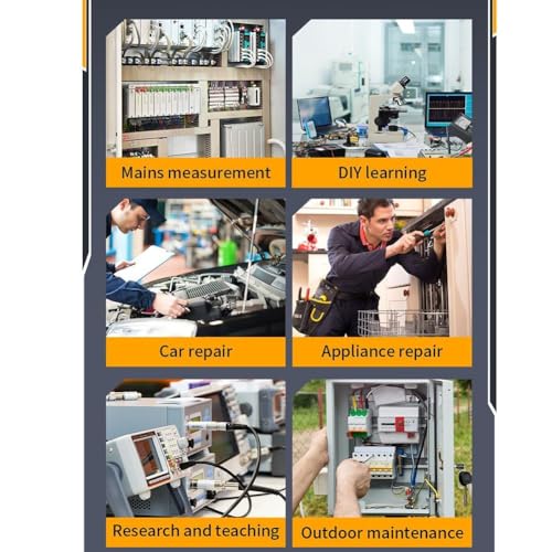 Oscilloscope numérique portable avec écran LCD 2,8" pour circuit 1 MHz