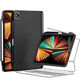 SwitchEasy CoverBuddy 2021-2022 iPad Pro 12.9" (5th-6th Gen) Magnetic Case with Pencil Holder, Compa
