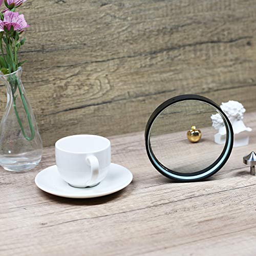 Image of Joytech 4.13'' (105mm) Diameter Spinning Top Base Crystal Glass Concave Mirror, Great High End Transparent Surface Double Concave Top Accessory DZ06