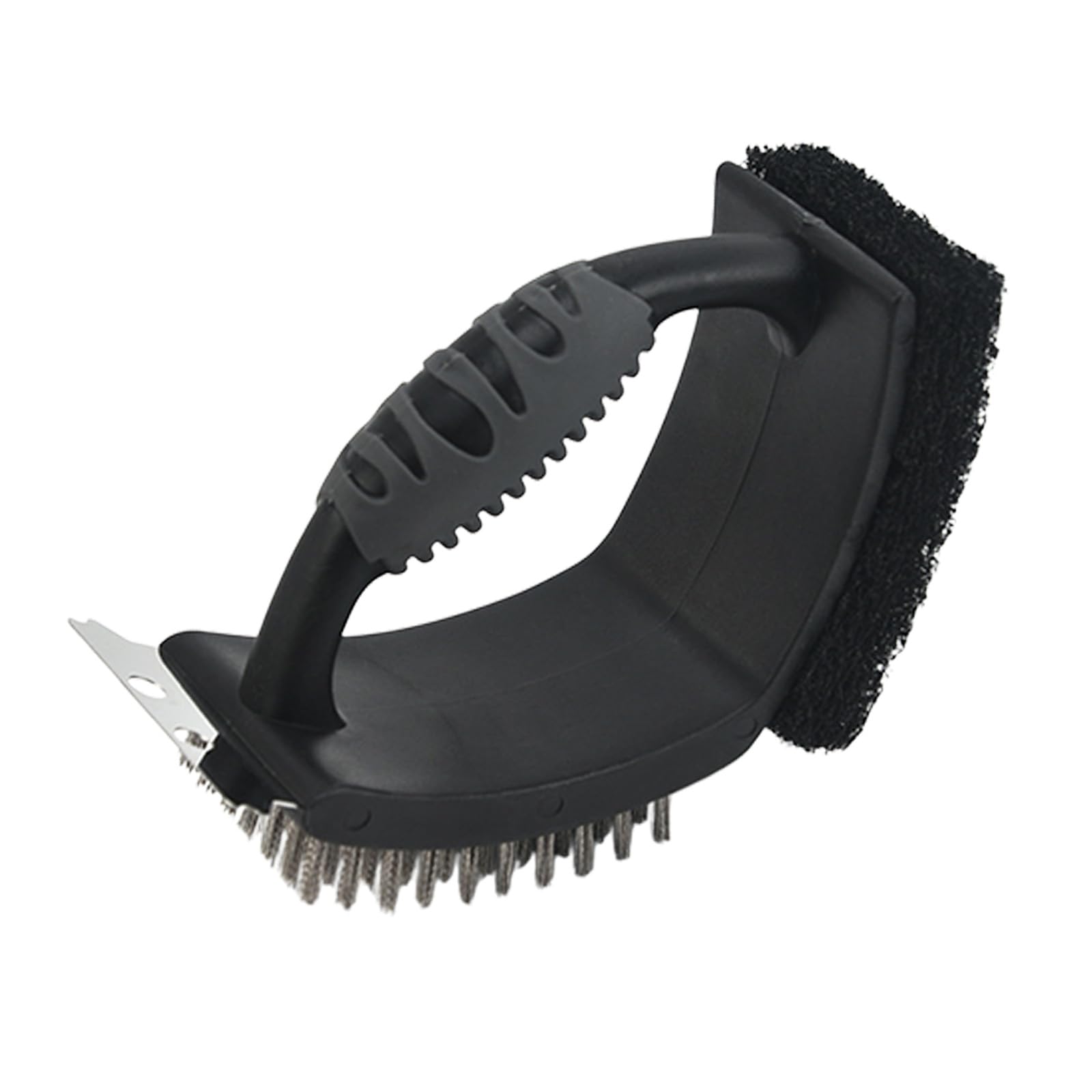 Xjdzineq Grill Brush with Scraper Right Angled, Wire Bristles for Effective BBQ Grate Grills Wire Brush
