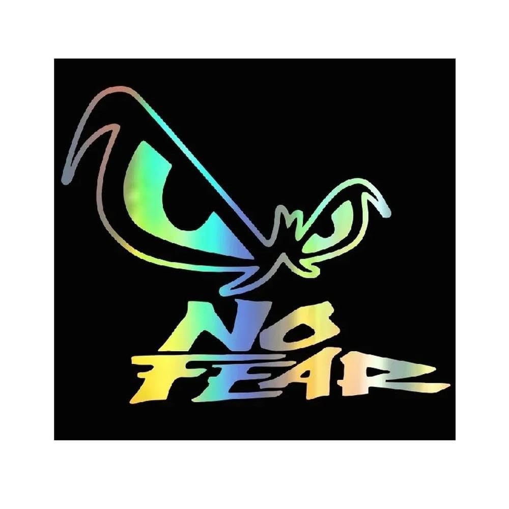 Eye No Fear Car Sticker Waterproof Auto Decors On Car Body Bumper Rear(Laser,20CM X 16CM)