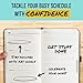 Get Stuff Done Productivity Planner, Daily, Weekly & Monthly Undated Agenda Planners for Full Focus and Goal Setting, Personal Organizers for Men & Women, 8.3