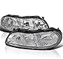 SPEC-D TUNING Clear Lens Headlights Compatible with Chevy Malibu 1997-2003, 2004-2005 Classic, 1997-1999 Oldsmobile Cutlass, L+R Pair Head Light Lamp Assembly