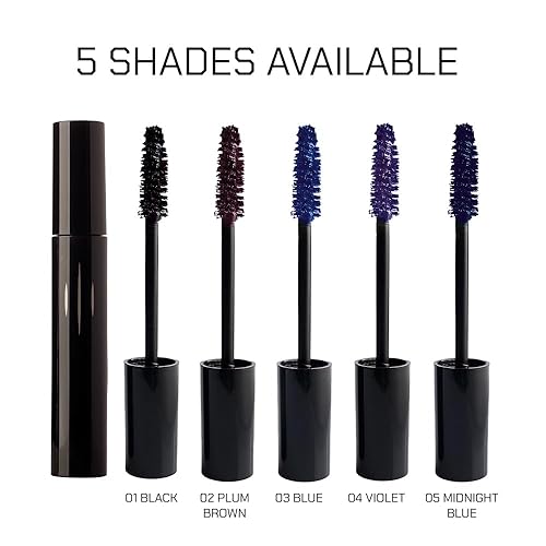 Miniatura 3 de Radiant Professional Magna Lash Mascara, volumen y rizo, cepillo de silicona, color profundo, a prueba de manchas, pestañas alargadoras, libre de