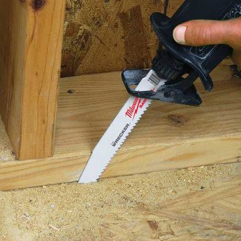 Milwaukee 48-00-5701 The Wrecker 6 in. 8 TPI Sawzall Blade - (5-Pack)