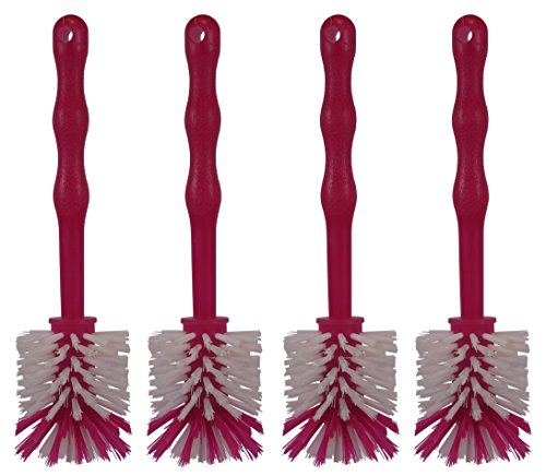 HG Verlag (4 unidades) Mix olla cepillo  Ideal para limpiar Mix ollas como Thermomix TM5/TM31 y Mix macetas  (por 1 X en Azul/Verde/Rosa/Naranja)