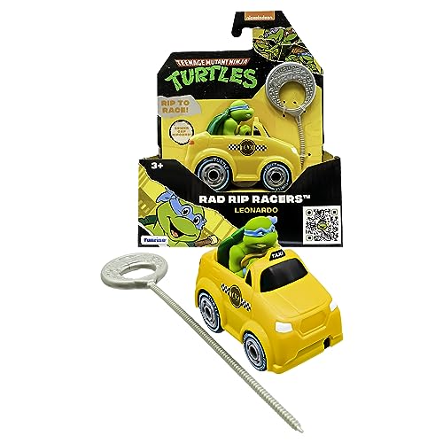 TMNT Tartaruga ninja para adolescentes mutantes | TMNT tartaruga ninja Leonardo | Rad Rip Racers, veículo de ação, edição clássica, brinquedos e presentes para crianças de 3 anos
