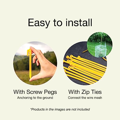 Maporch Durable 15.7" X10Ft White Plastic Chicken Wire Mesh Fence: Lightweight, Customizable Netting For Garden, Poultry, Crafts - Versatile Fencing Solution, Hexagonal Design #TOP5