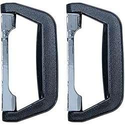 Marroquineria Y Maletas HMF 14973-02 Asa de plástico para maleta, 2 unidades, 14 x 7 cm, color negro