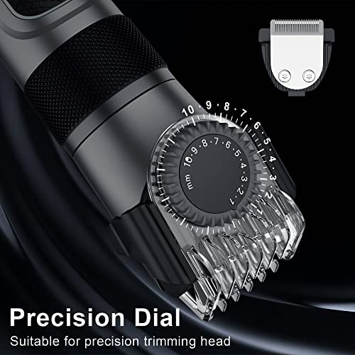 Hatteker Haarschneidemaschine für Männer Bartschneider Barttrimmer Akku-Haarschneide-Set Wasserdichter Friseur-Trimmer Einstellbare Geschwindigkeiten USB wiederaufladbar - Image 5