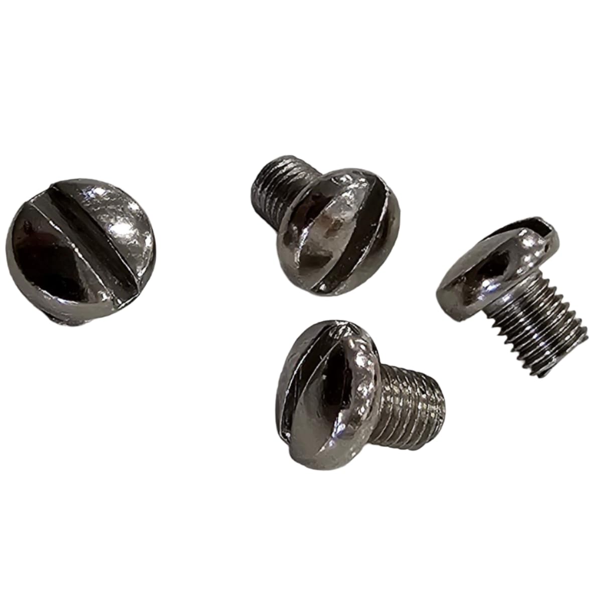 Grip Screws for Colt Mustang – 4 Pack | Nickel Plated Hardened Steel | Slotted Head | Fits Pocketlite, Plus II, Government .380