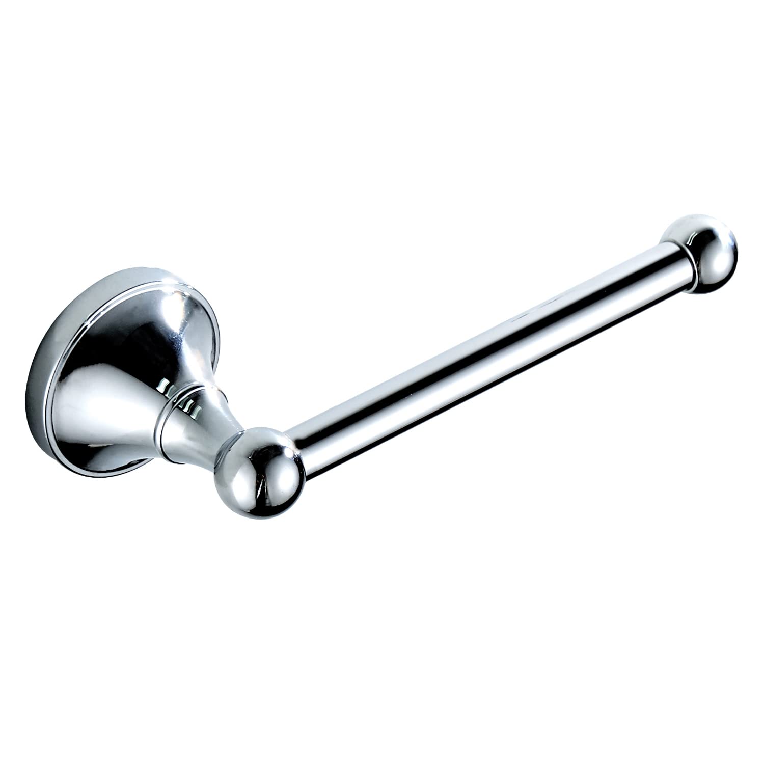 Celbon Brass Toilet Roll Holder Sliver Chrome Antique Bathroom Tissue Roll Bar Wall Mounted Toilet Paper Loo Holder for Bathroom Kitchen