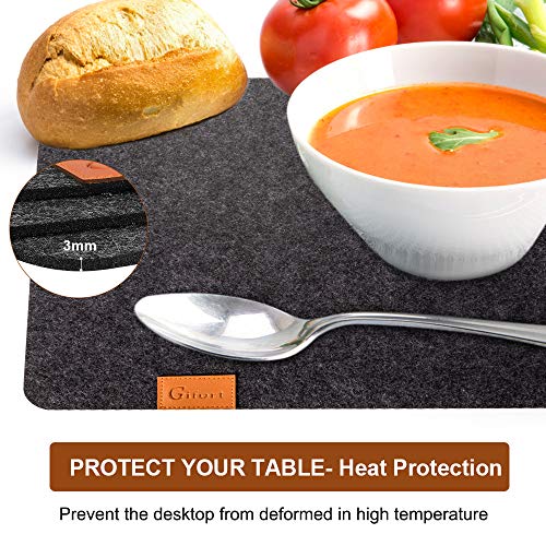 Feltro Tovagliette, Gifort 19 Pezzi Tovagliette