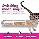 ÖKOCAT Klumpstreu aus Naturholz, superweich, für empfindliche Pfoten, 5,1 kg, mittelgroß, rosa