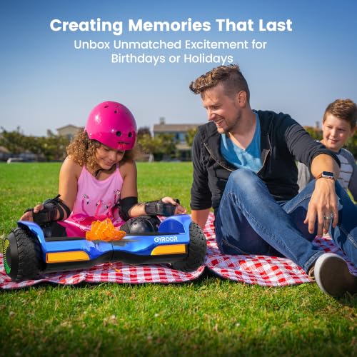 Image of Gyroor Hoverboard New G13 All Terrain Hoverboard with LED Lights, Off Road Hoverboard with Bluetooth for Kids ages 6-12 and Adults