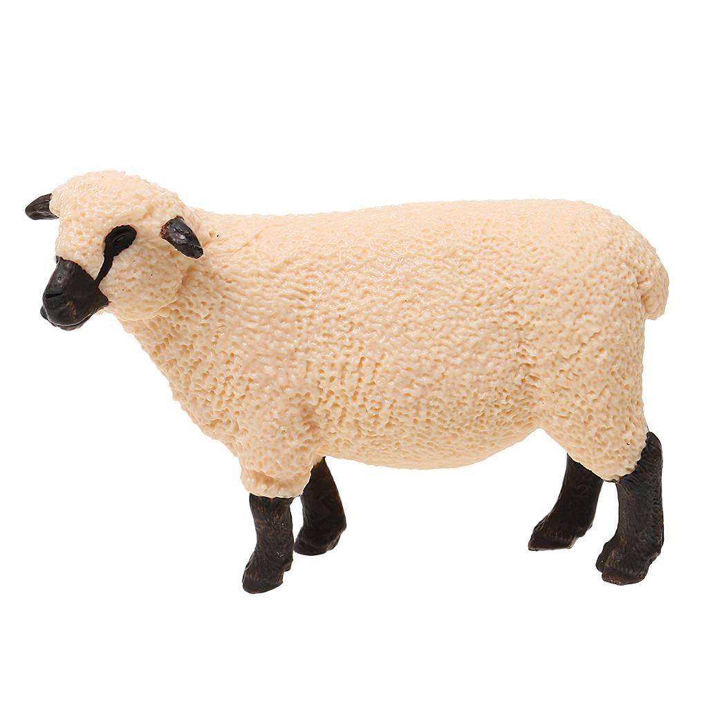 UJEAVETTE Simulation Shropshire Sheep Model Kids Toy Story Telling & Teaching Props