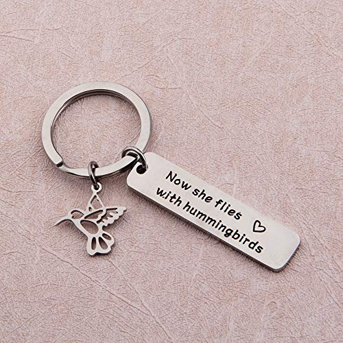 ENSIANTH Now She Flies with Hummingbirds Brcelet Hummingbird Memorial Jewelry Sympathy Gift for Her2