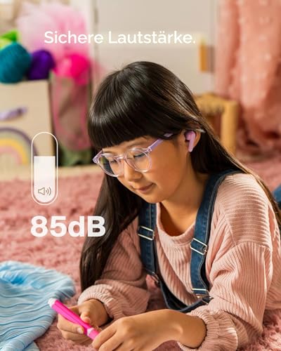 Belkin SoundForm Nano 2 Bluetooth In Ear Kopfhörer Kinder mit Mikro – Rosa – Ansicht 3