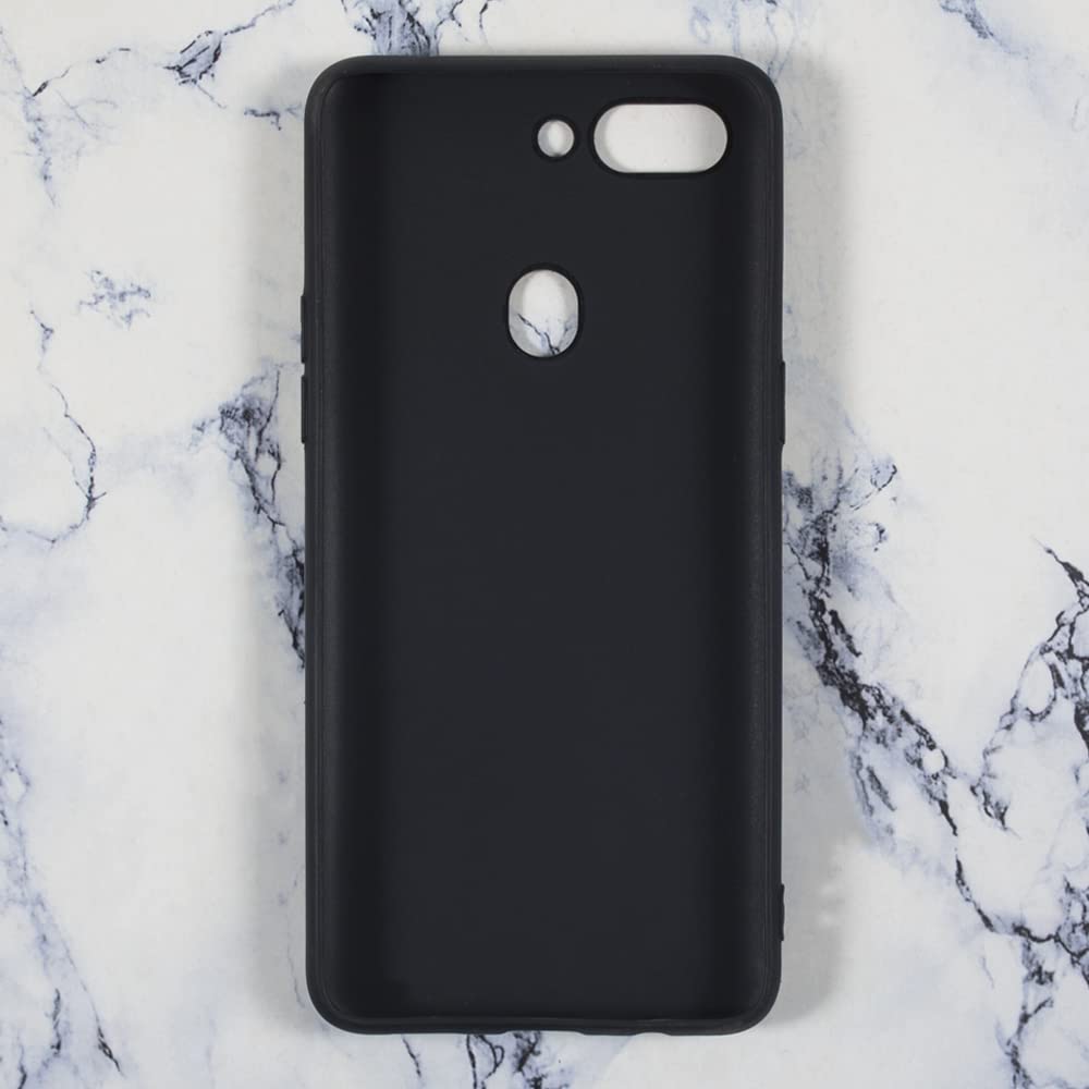 Custodia in TPU Compatibile con OPPO A3, Cover Protettiva Morbida e Antiurto con Ritagli Precisi e Design Sottile Antigraffio (Nero