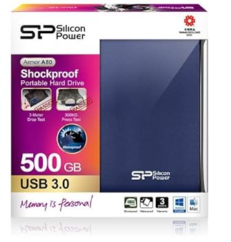 (未使用･未開封品)シリコンパワー ポータブルHDD 2TB 2.5インチ USB3.0/2.0対応 耐衝撃 防水 Armor A80 SP020TBPHDA80S3B Amazon | SP Silicon Power シリコンパワー ポータブルHDD 2TB