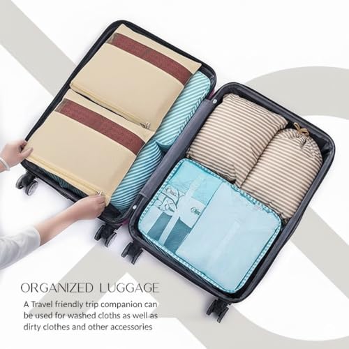 Image of Kmils Cotton Saree Cover Bags with Zipper, Saree Storage Organizer for Wardrobe, Dust Proof Garment Storage Covers for Sarees, Dresses & Ethnic Wear (16 X 14 Inches)(SAREE COVER PACK OF 12)