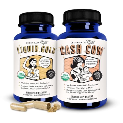 Image of Legendairy Milk Liquid Gold + Cash Cow, Lactation Supplement for Milk Supply Increase and Enhance Prolactin Release - Lactation Support for Breast Milk Production