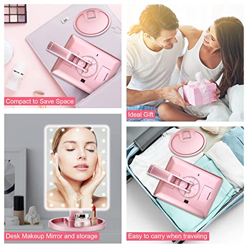 Tmacker Dorm Room Essentials For College Students Girls Vanity Mirror With Lights thumb #2