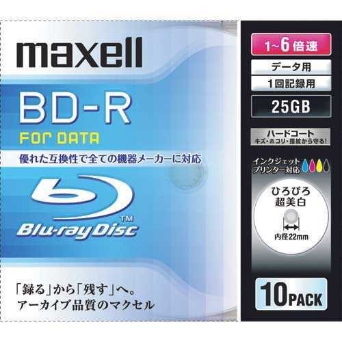 Amazon.co.jp: maxell データ用 BD-R 25GB 6倍速対応 インクジェット