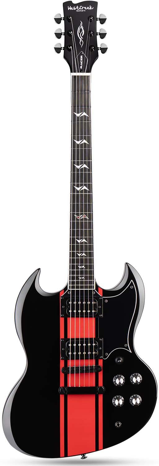 Amazon.com: WestCreek RACER Solid Body Electric Guitar, SG guitar