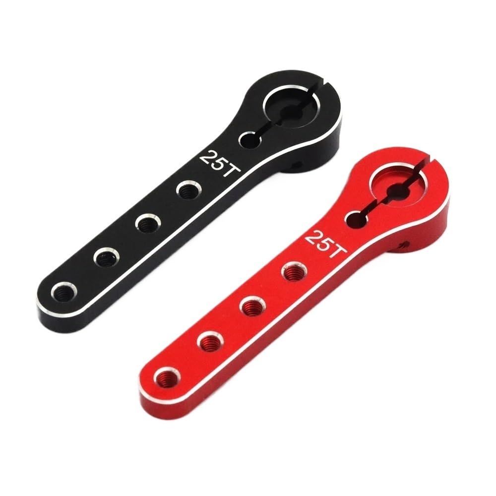 RC Upgrade Accessories for FMS for FCX24 1/24 Metal Servo Arm Servo Horn RC Crawler Car Upgrade Parts Spare Accessories(Silver)