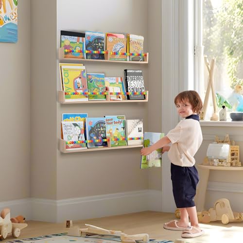 Juego de 3 estantes para libros de guardería con 50% de descuento - Image 7