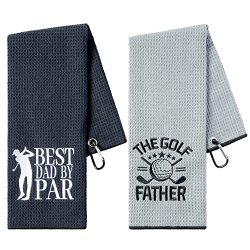 2Pcs Embroidered Golf Towels
