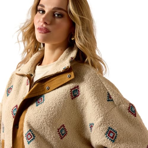 Ariat Women's Sherpa Blocked Southwest Embroidered Jacket3