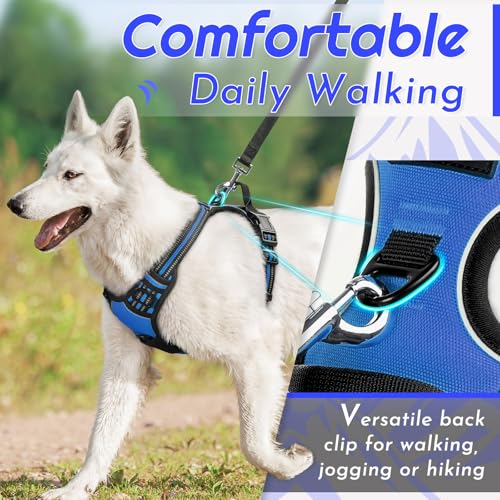 Image of Eagloo Dog Harness for Large Dogs, No Pull Pet Vest with 2 Leash Clips