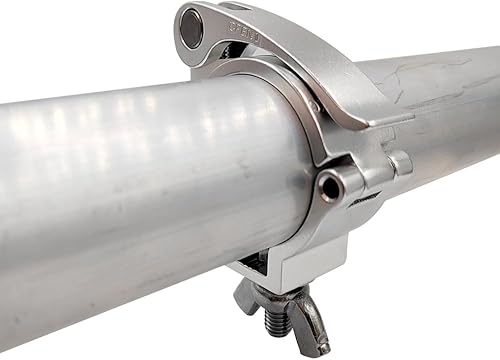 Miniatura 8 de Abrazadera de liberación rápida de 2 pulgadas, abrazadera de luz de escenario, aleación de aluminio, resistente, 220 libras, ajuste de tubería OD