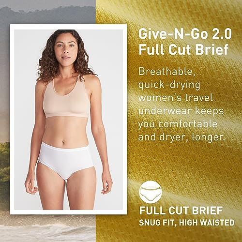 Image of ExOfficio Women's Give-N-Go 2.0 Full Cut Brief - Breathable Durable Easy Care Travel Underwear