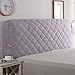 Housse De Tête De Lit Extensible All-Inclusive Fine Toile de Lin Tête De Lit en Tissu Housse De Protection Cover Anti-poussière épaissir (Color : Light Purple, Size : 1.6M)