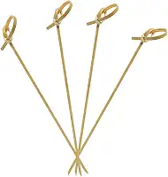 Espetinho De Bambu Nó 15 Cm Decoração Restaurante 100 Un