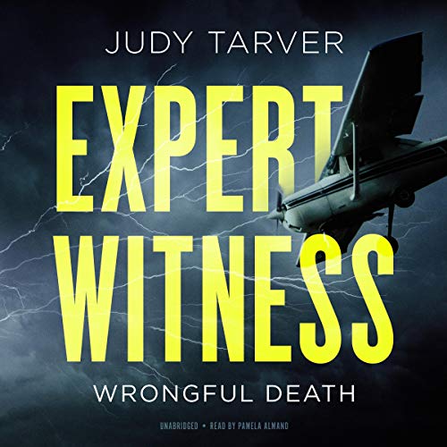 Expert Witness Audiobook By Judy Tarver cover art - depicting an in air plane and a thunder on the background