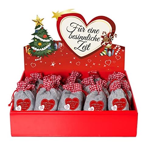 24 Adventskalender Säckchen aus Filz mit 24 Gründen "Ich liebe Dich, weil ..." Cover