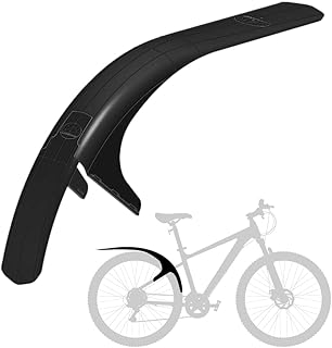 Mudhugger Bike Mudguard - MK2 Large Rear Mountain Bike Mud Guard for 27.5\" and 29\" Full Suspension MTB Universal Fit Mudguard, Fixings Included, Suitable Cycling, Racing, Mountain & Hybrid Road Bikes