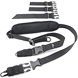 2 Point Rifle Sling, Fits All Guns, Fast Adjuster, Shoulder Pad, Dynamic Straps - BDS 4X Hunting Gun Sling 34