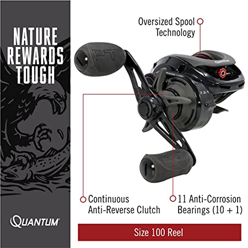 Quantum SM100HPT.BX2 Smoke Baitcast Fishing Reel thumb #2