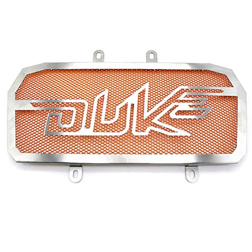Motocicleta 390DUKE Grill Guardia Negro Protector de la Cubierta de protección del radiador/Ajuste for K.T.M Duke 390 200 2013 2014 2015 2016 2017 (Color : Orange)