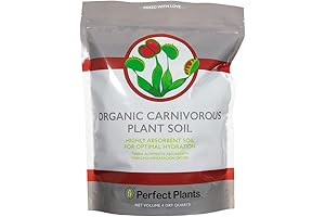 Carnivorous Plant Organic Premium Soil, Ideal for Butterwort Plants, 4 Qt